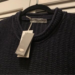 Inis Meain Linen/Silk Chevron Sweater
